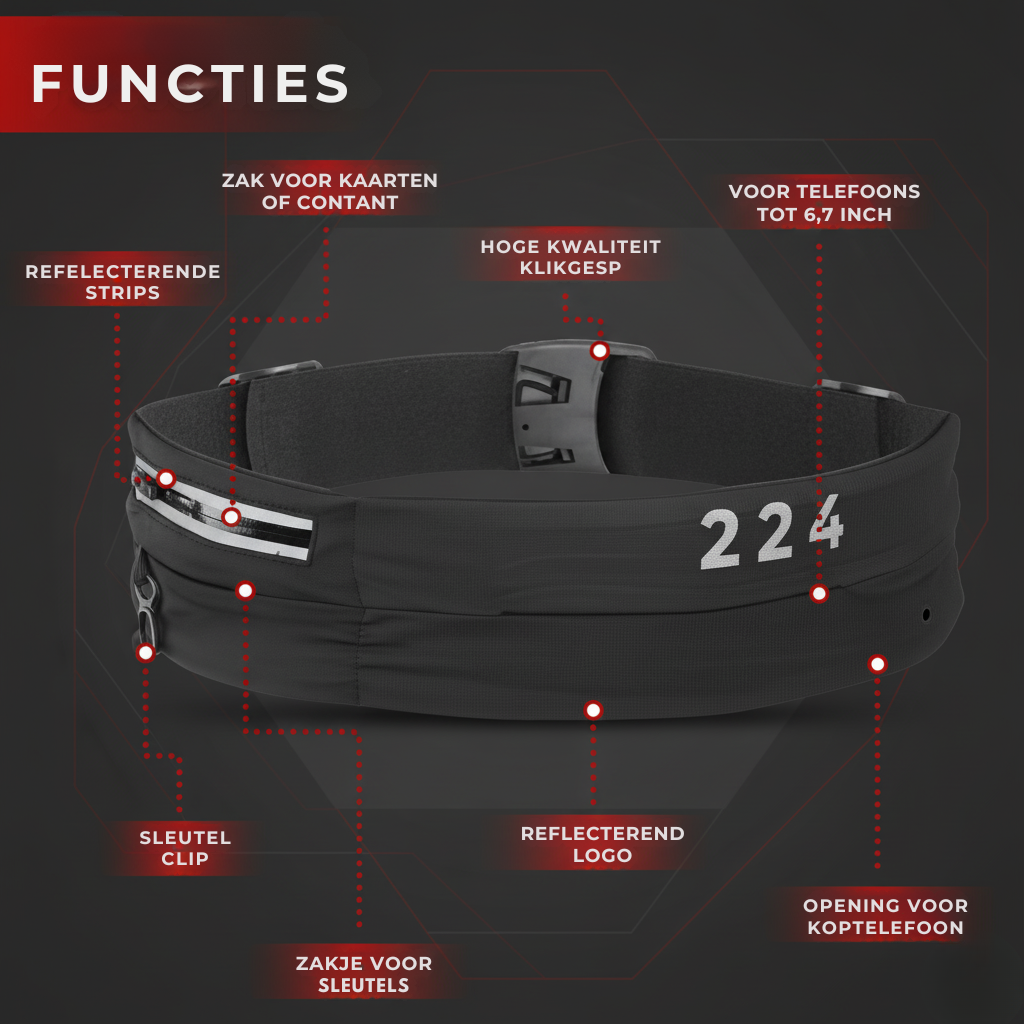 224 Stride Max Hardloopriem | Unisex